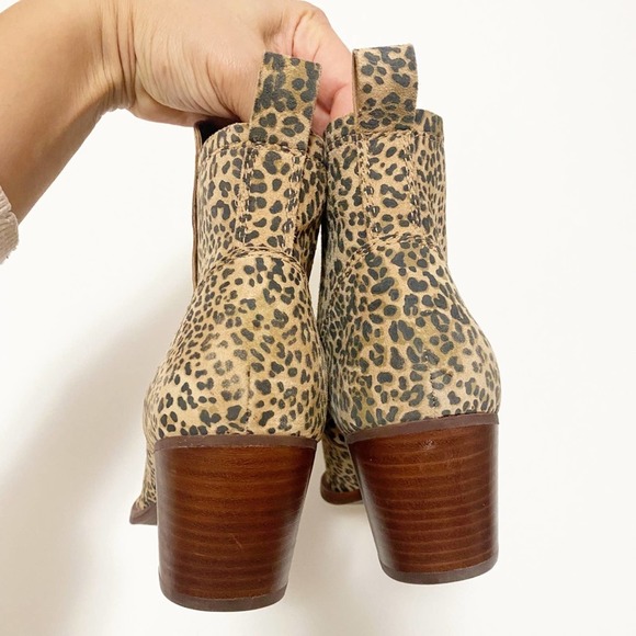 Dolce Vita Serna Leopard Suede Booties - Picture 8 of 10